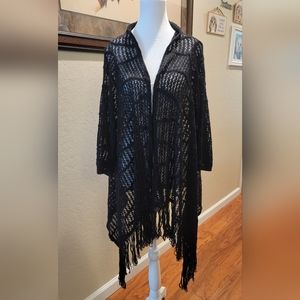 Black Lightweight Cover Cardigan